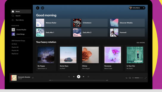 SpotifyWeb和桌面获得了巨大的刷新