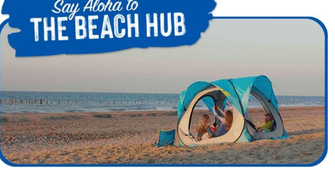 BeachHub下一代便携式海滩庇护所和遮阳棚