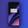 蓝色的OnePlus7Pro智能手机在另一张实时图像中泄露