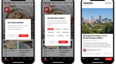Flipboard在最新更新中为1000个城市带来本地新闻