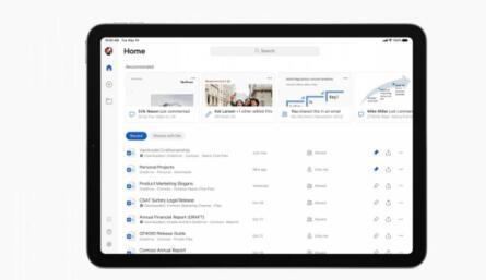 适用于iPad的微软Office应用程序获得增强的UI