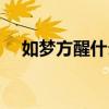 如梦方醒什么意思（如梦方醒什么意思）