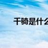 千骑是什么意思（东方千骑什么意思）
