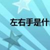 左右手是什么意思（如左右手什么意思）