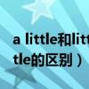a little和little的区别趣味讲法（a little和little的区别）