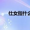 仕女指什么朝代（仕女是指什么女子）