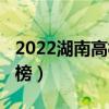 2022湖南高校排名公布（2022湖南高校排行榜）