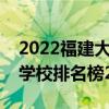 2022福建大专公办学校排名（福建十大专科学校排名榜2022）