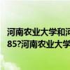 河南农业大学和河南大学哪个好（河南农业大学是211还是985?河南农业大学怎么样）