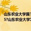 山东农业大学属于985 211吗（山东农业大学是211还是985?山东农业大学怎么样）
