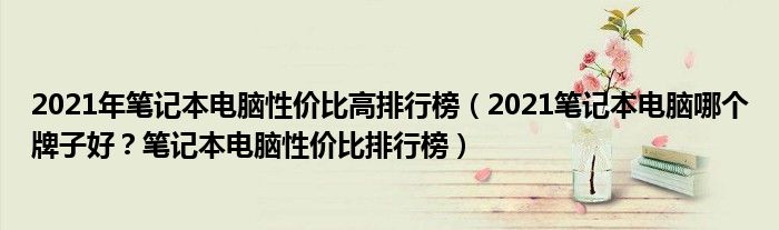 2021年笔记本电脑性价比高排行榜（2021笔记本电脑哪个牌子好？笔记本电脑性价比排行榜）