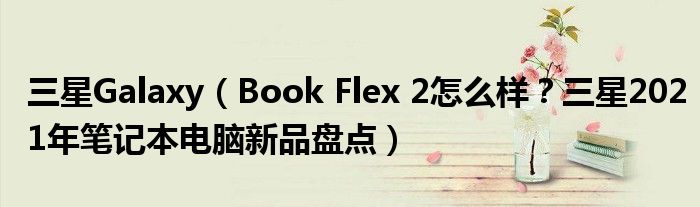 三星Galaxy（Book Flex 2怎么样？三星2021年笔记本电脑新品盘点）