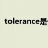 tolerance是什么意思（tolerance的用法）