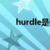 hurdle是什么意思（hurdle的用法）