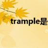 trample是什么意思（trample的用法）