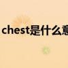 chest是什么意思怎么读（chest是什么意思）