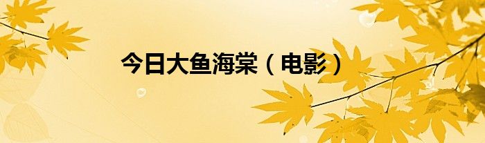 今日大鱼海棠（电影）
