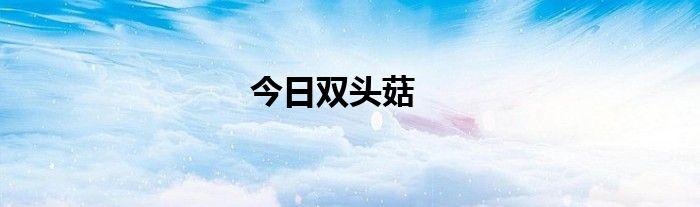 今日双头菇