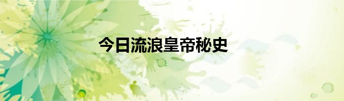今日流浪皇帝秘史
