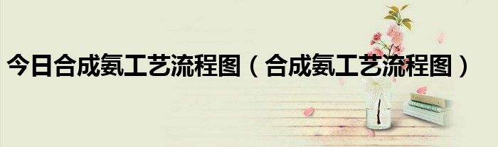 今日合成氨工艺流程图（合成氨工艺流程图）