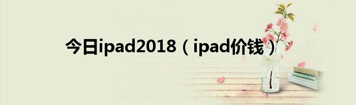 今日ipad2018（ipad价钱）