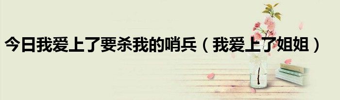今日我爱上了要杀我的哨兵（我爱上了姐姐）