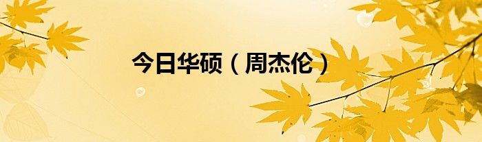 今日华硕（周杰伦）
