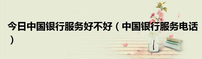 今日中国银行服务好不好（中国银行服务电话）