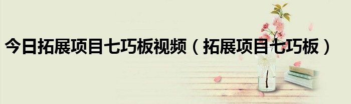 今日拓展项目七巧板视频（拓展项目七巧板）