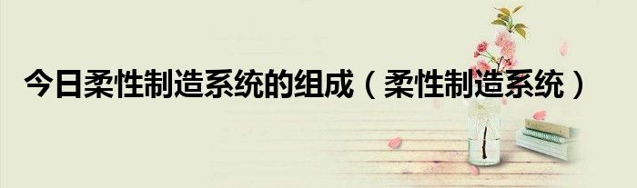 今日柔性制造系统的组成（柔性制造系统）