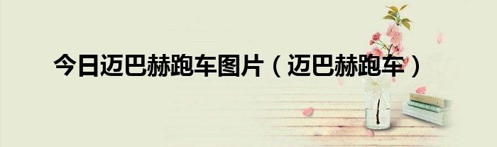 今日迈巴赫跑车图片（迈巴赫跑车）