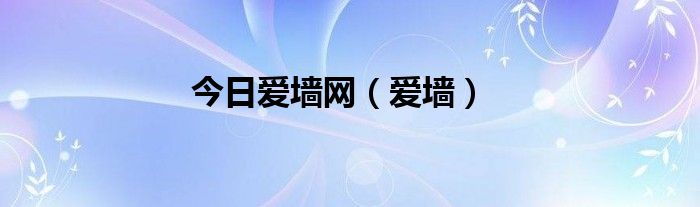 今日爱墙网（爱墙）