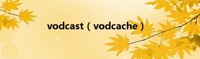 vodcast（vodcache）