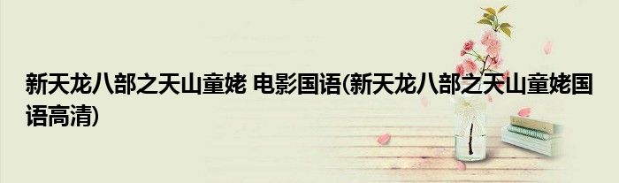 新天龙八部之天山童姥 电影国语(新天龙八部之天山童姥国语高清)