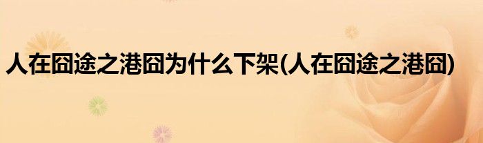 人在囧途之港囧为什么下架(人在囧途之港囧)