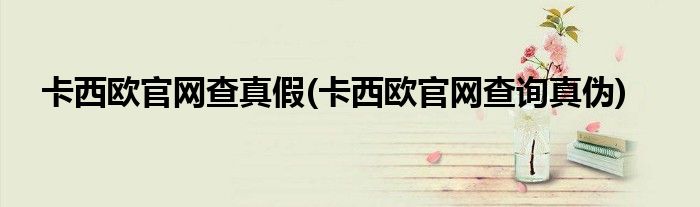卡西欧官网查真假(卡西欧官网查询真伪)