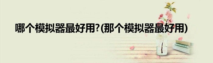 哪个模拟器最好用?(那个模拟器最好用)