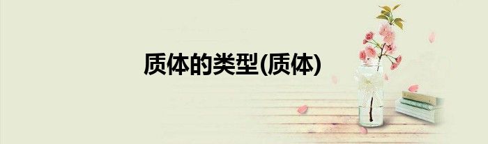 质体的类型(质体)