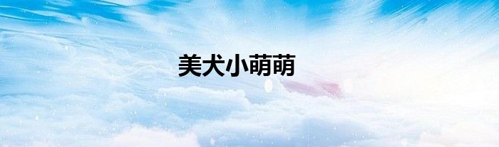美犬小萌萌