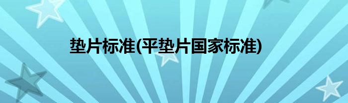 垫片标准(平垫片国家标准)