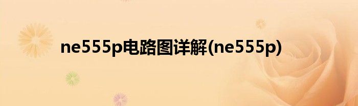 ne555p电路图详解(ne555p)