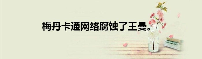 梅丹卡通网络腐蚀了王曼。
