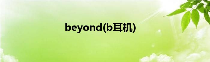 beyond(b耳机)