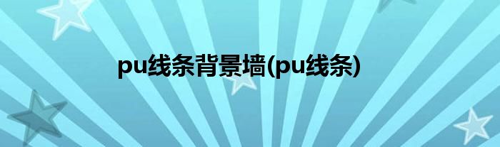 pu线条背景墙(pu线条)