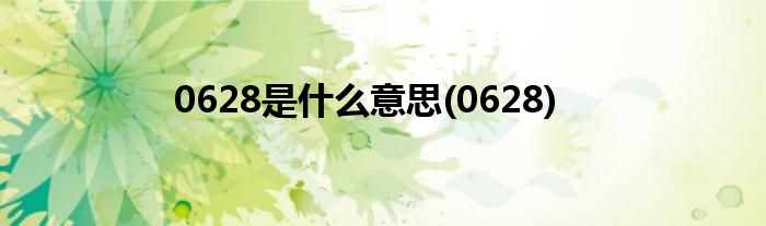 0628是什么意思(0628)