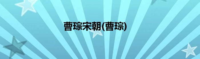 曹琮宋朝(曹琮)