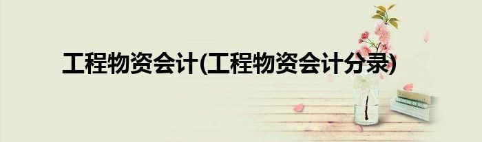 工程物资会计(工程物资会计分录)