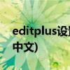 editplus设置中文版(editplus 4 0怎么设置中文)