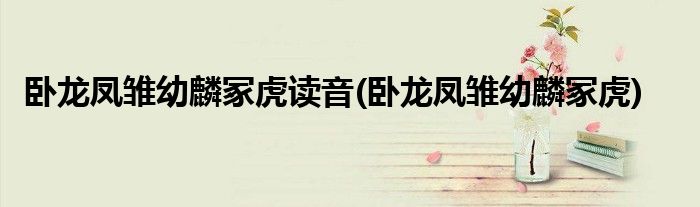 卧龙凤雏幼麟冢虎读音(卧龙凤雏幼麟冢虎)