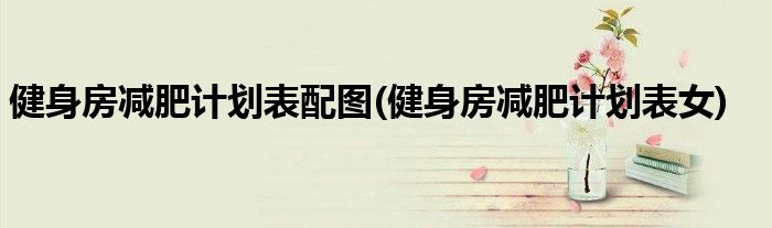 健身房减肥计划表配图(健身房减肥计划表女)